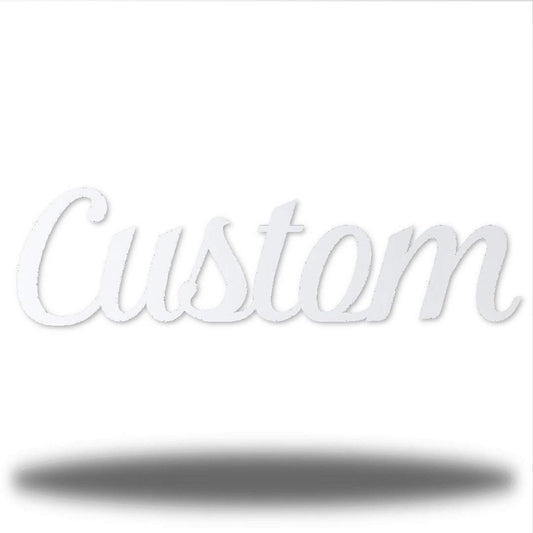 Riverside Designs-Custom Cursive Word-Metal Wall Art Décor