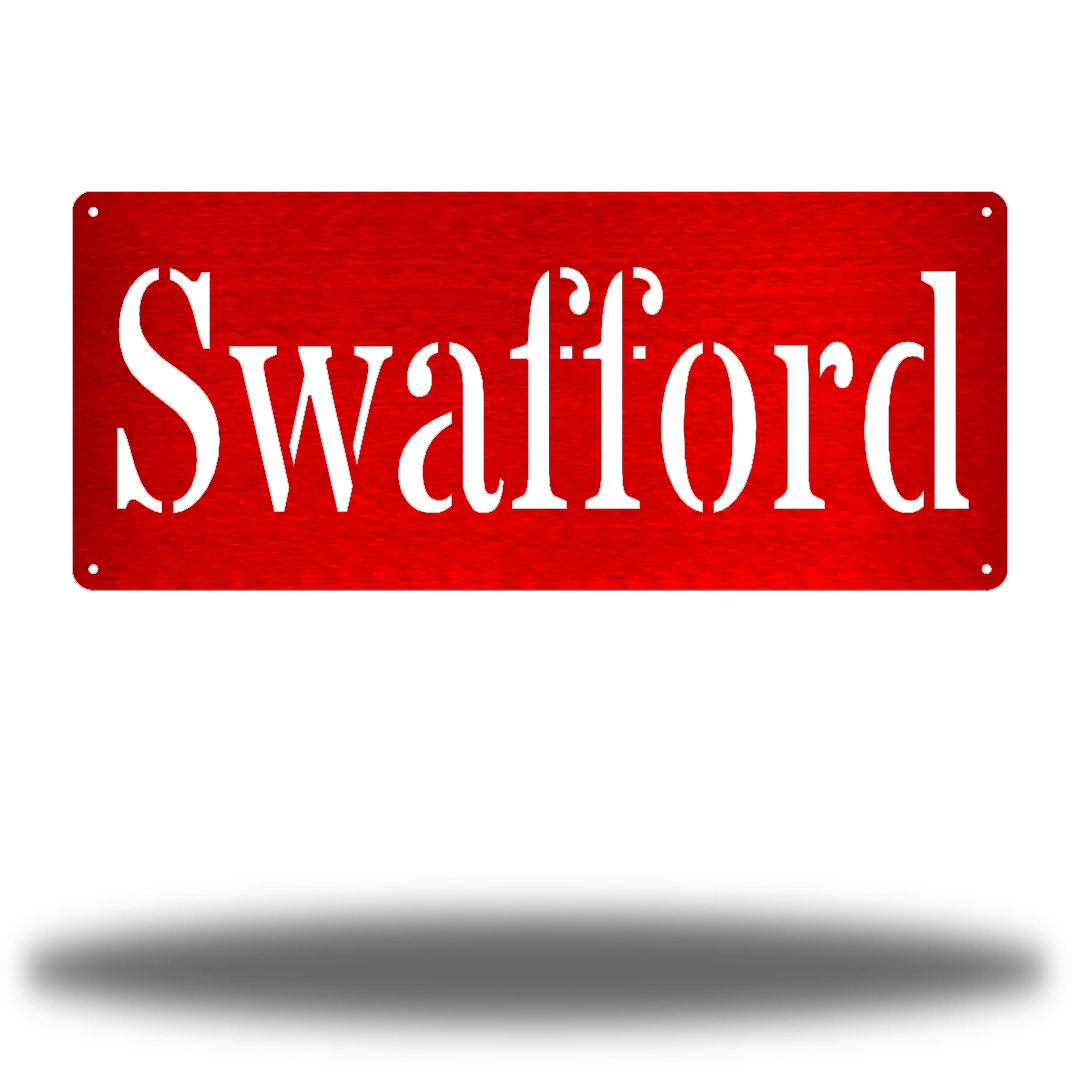 Riverside Designs-Custom Nameplate Monogram-Metal Wall Art Décor