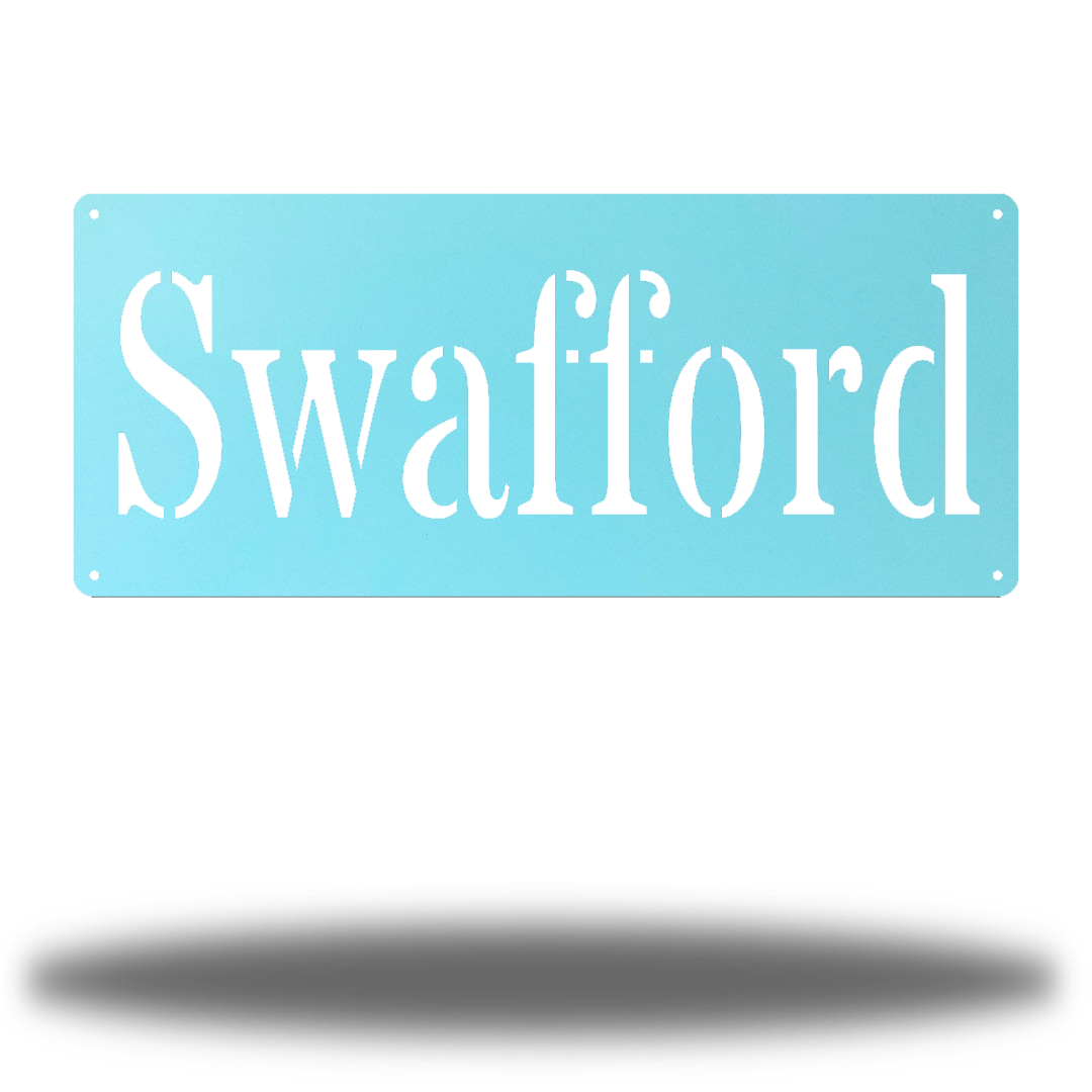 Riverside Designs-Custom Nameplate Monogram-Metal Wall Art Décor