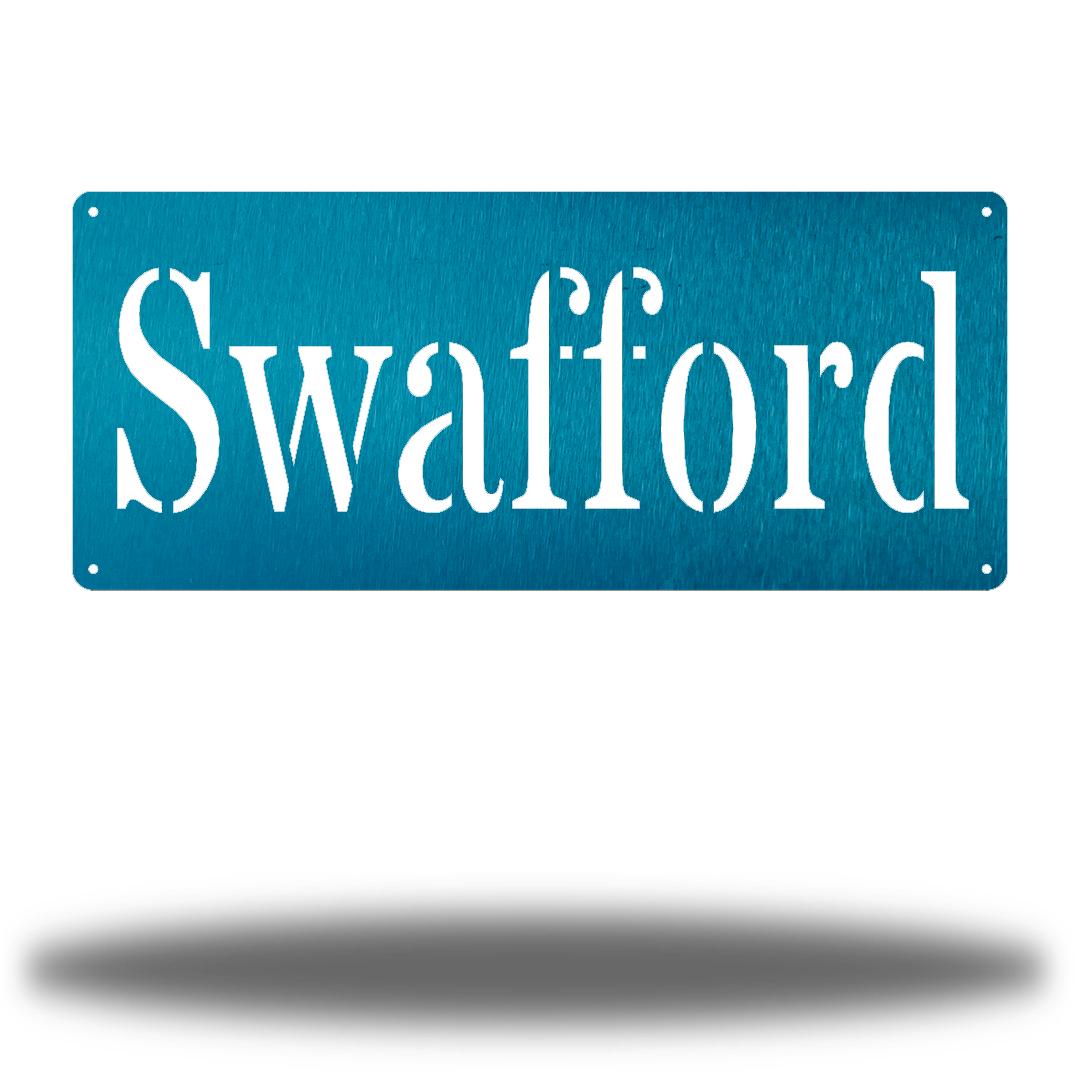 Riverside Designs-Custom Nameplate Monogram-Metal Wall Art Décor