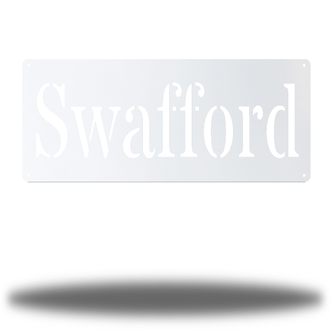 Riverside Designs-Custom Nameplate Monogram-Metal Wall Art Décor