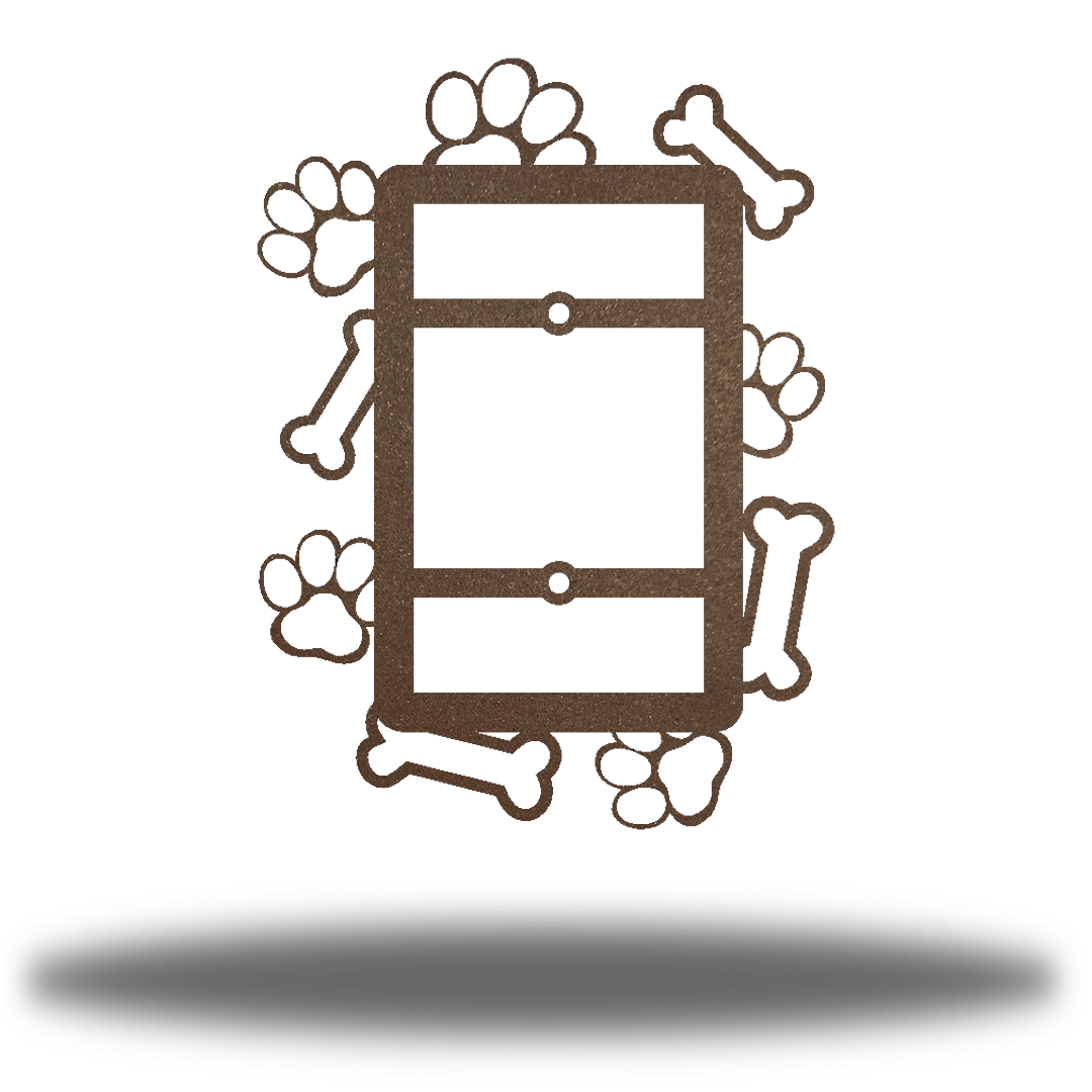 Riverside Designs-Dog Paw Light Switch Cover-Metal Wall Art Décor