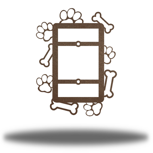 Riverside Designs-Dog Paw Light Switch Cover-Metal Wall Art Décor