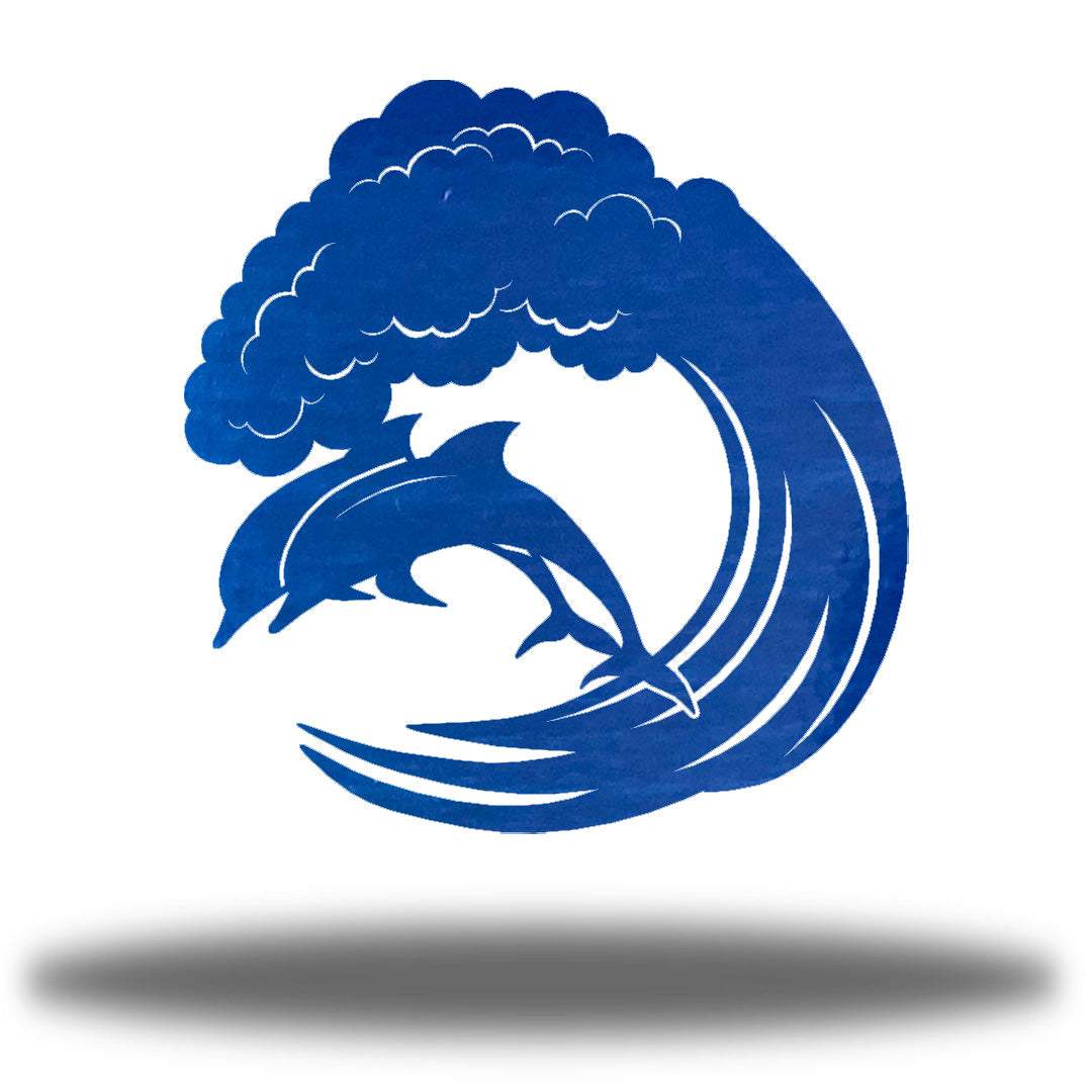 Riverside Designs-Dolphin Wave-Metal Wall Art Décor