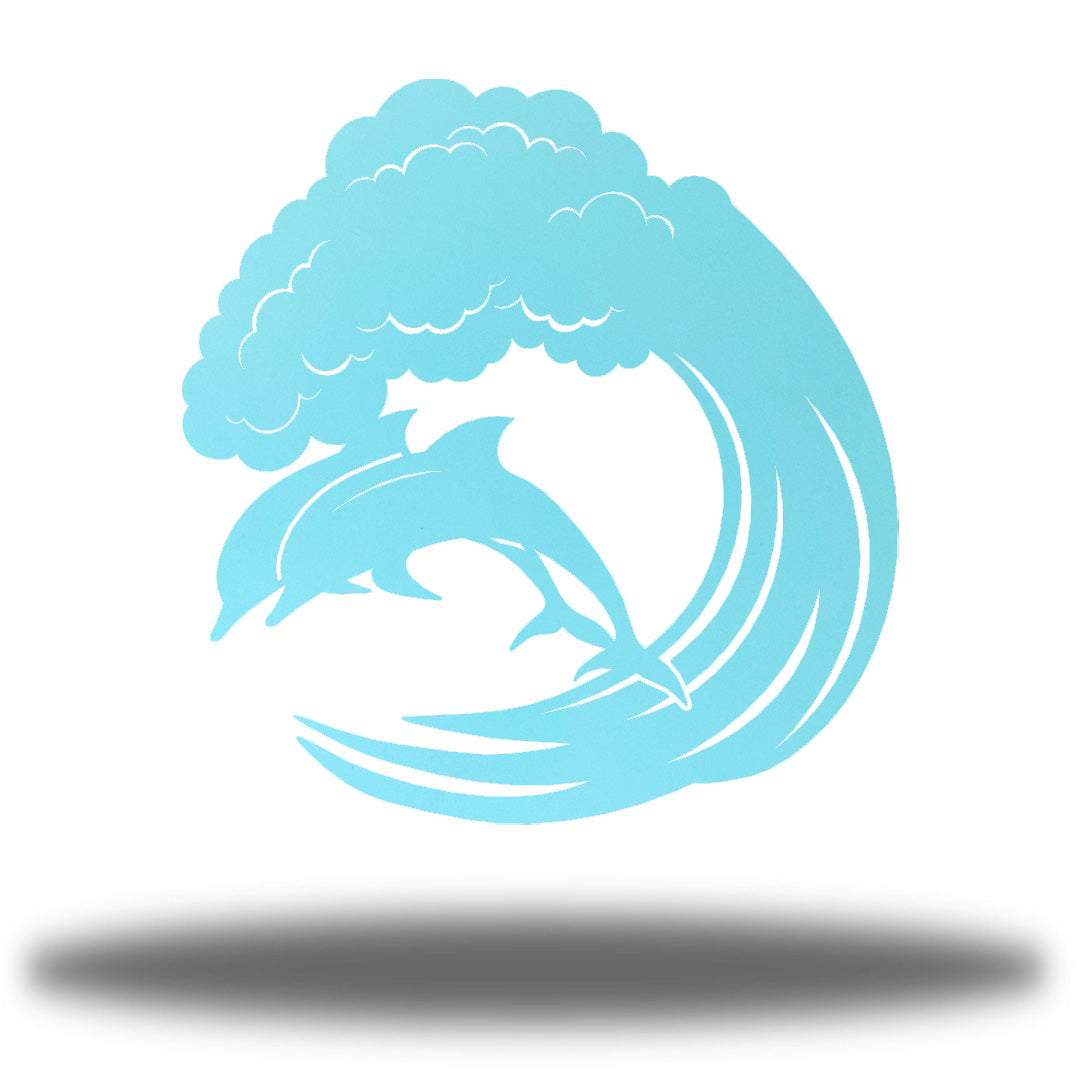 Riverside Designs-Dolphin Wave-Metal Wall Art Décor