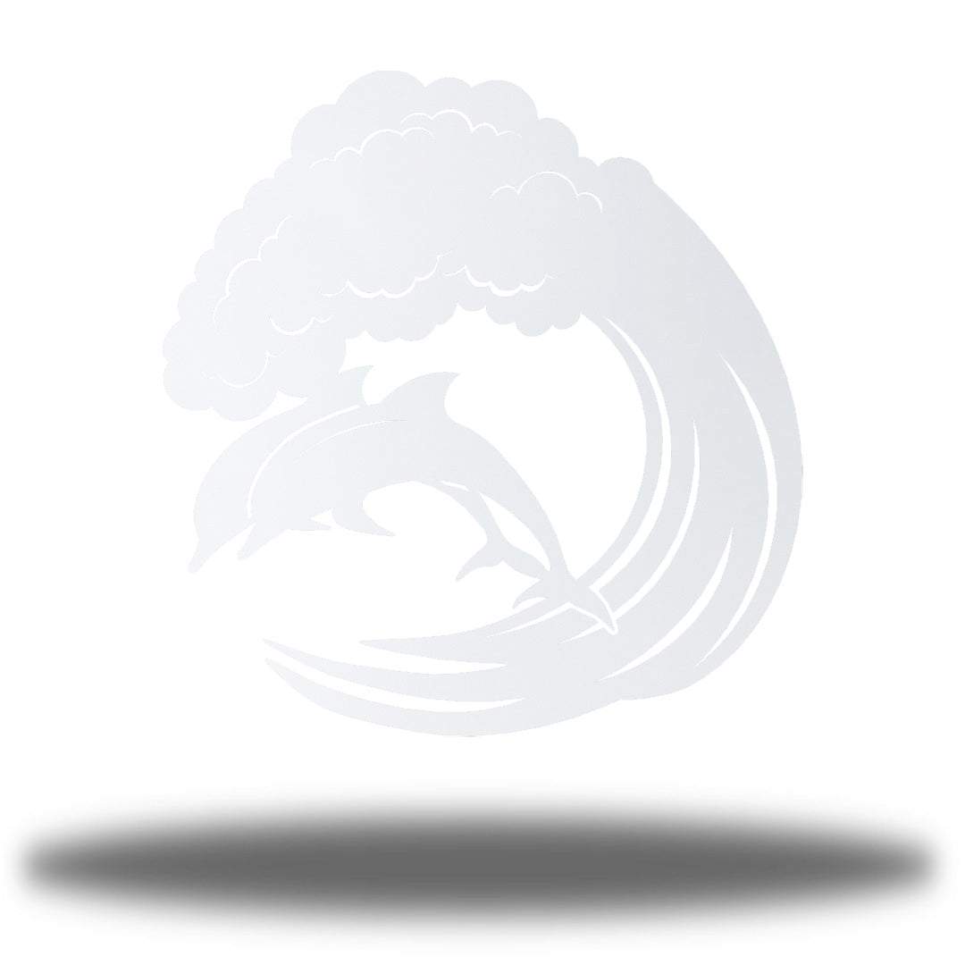 Riverside Designs-Dolphin Wave-Metal Wall Art Décor