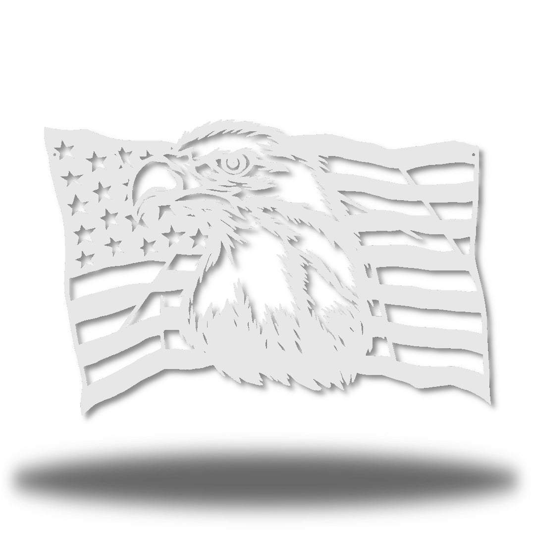 Riverside Designs-Eagle Flag-Metal Wall Art Décor