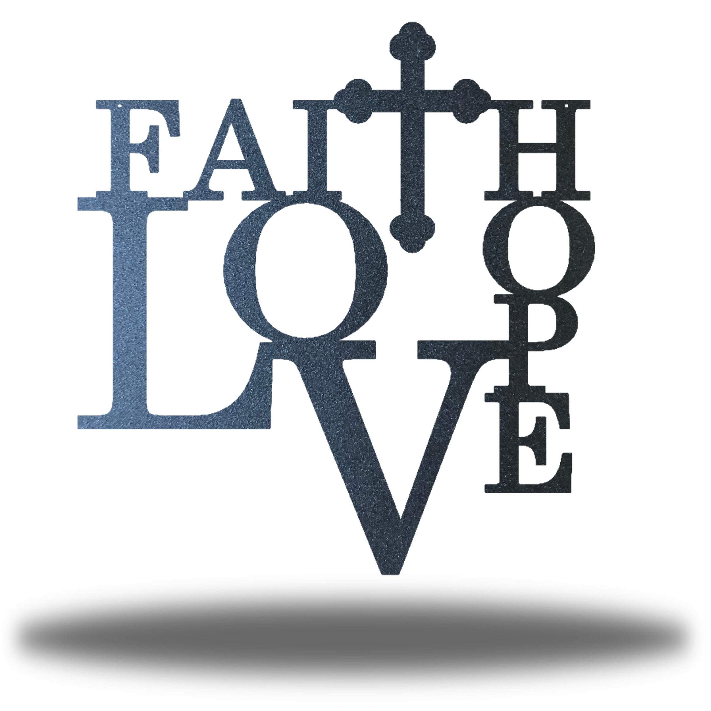 Riverside Designs-Faith Hope Love-Metal Wall Art Décor