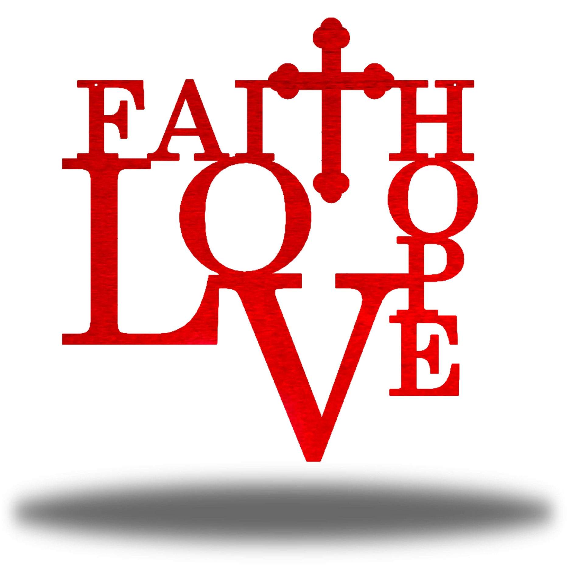 Riverside Designs-Faith Hope Love-Metal Wall Art Décor