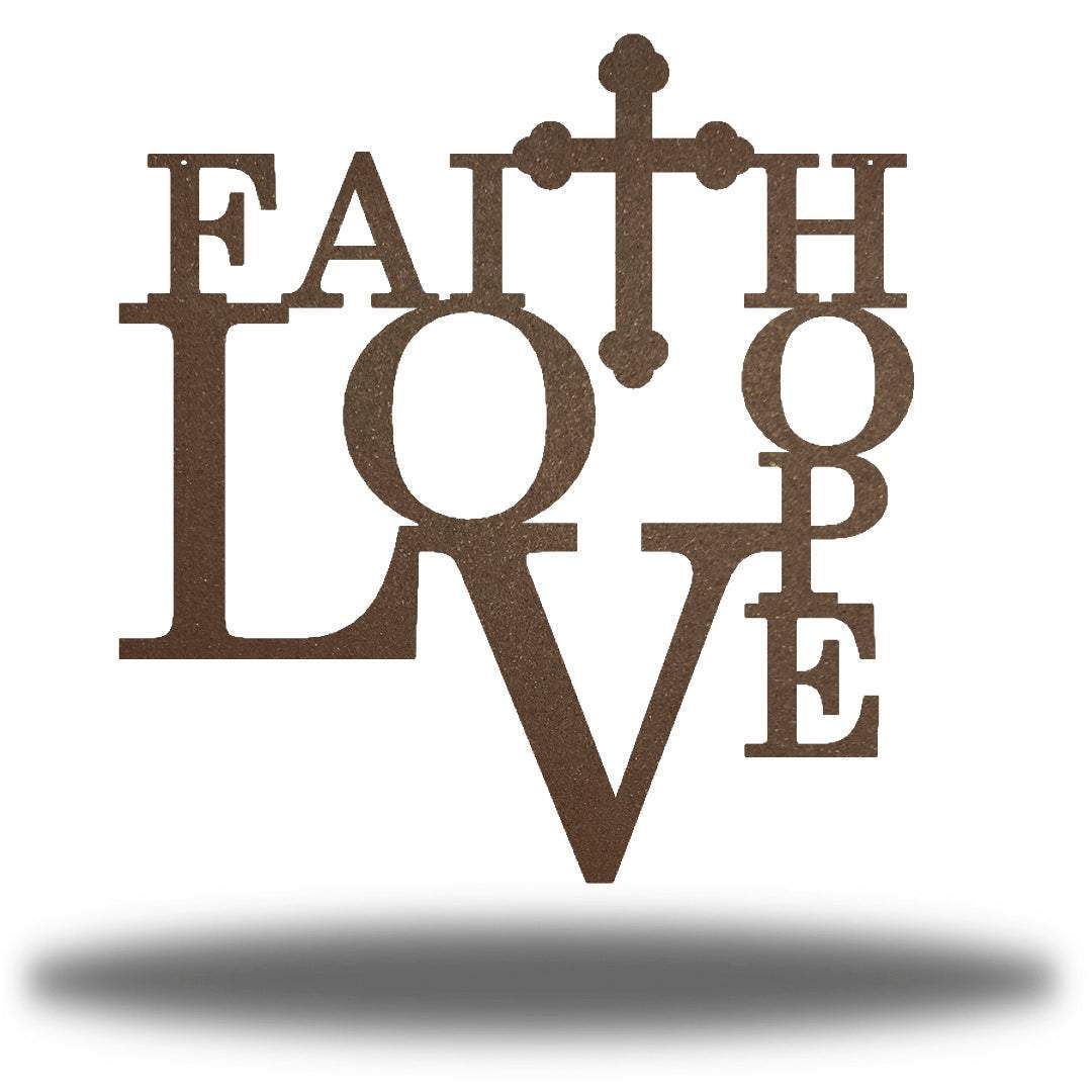 Riverside Designs-Faith Hope Love-Metal Wall Art Décor