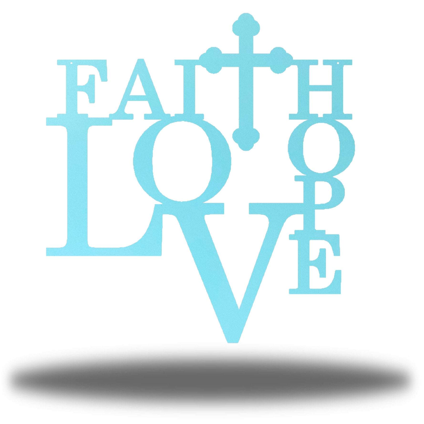 Riverside Designs-Faith Hope Love-Metal Wall Art Décor