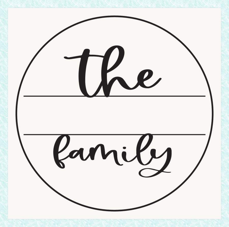 Family Name Monogram Wood Sign-Riverside Designs-Wood