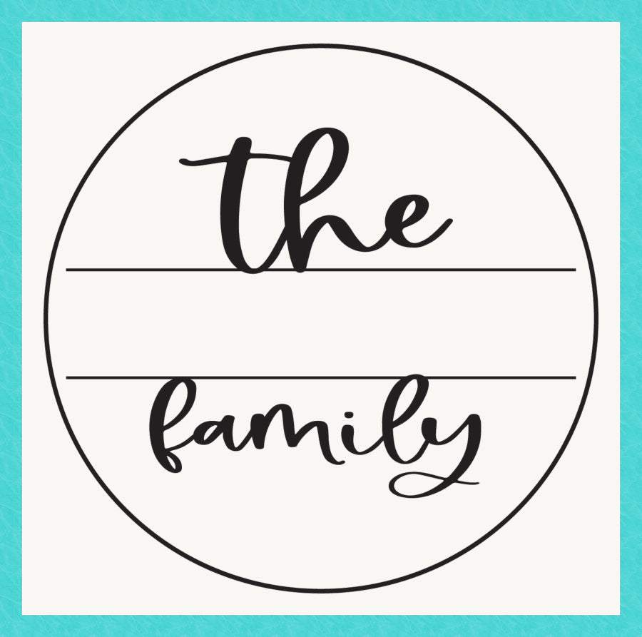 Family Name Monogram Wood Sign-Riverside Designs-Wood
