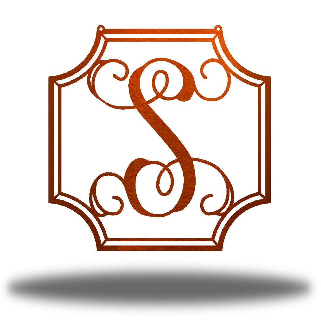 Riverside Designs-Fancy Vine Monogram-Metal Wall Art Décor