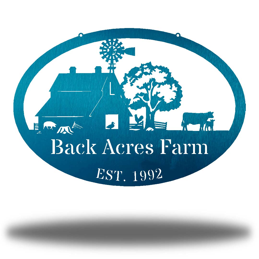 Riverside Designs-Farm Monogram-Metal Wall Art Décor