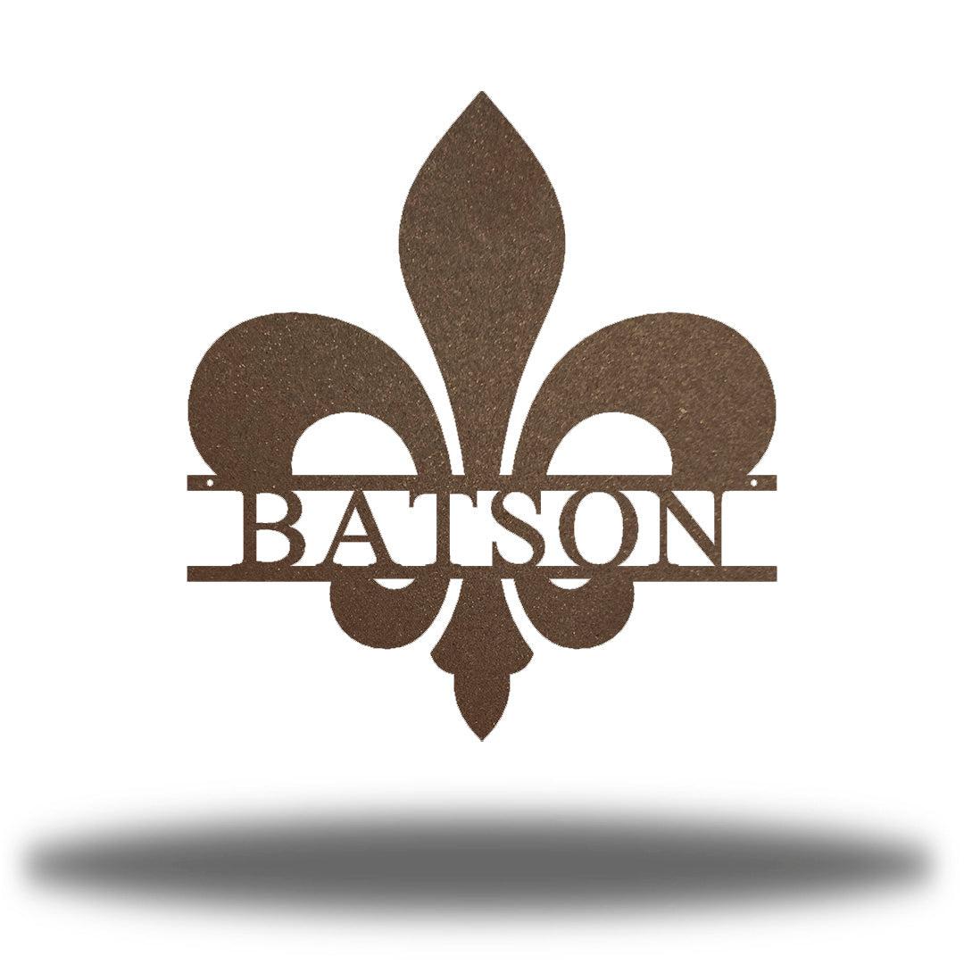 Riverside Designs-Fleur De Lis Split Letter Monogram-Metal Wall Art Décor