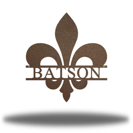 Riverside Designs-Fleur De Lis Split Letter Monogram-Metal Wall Art Décor
