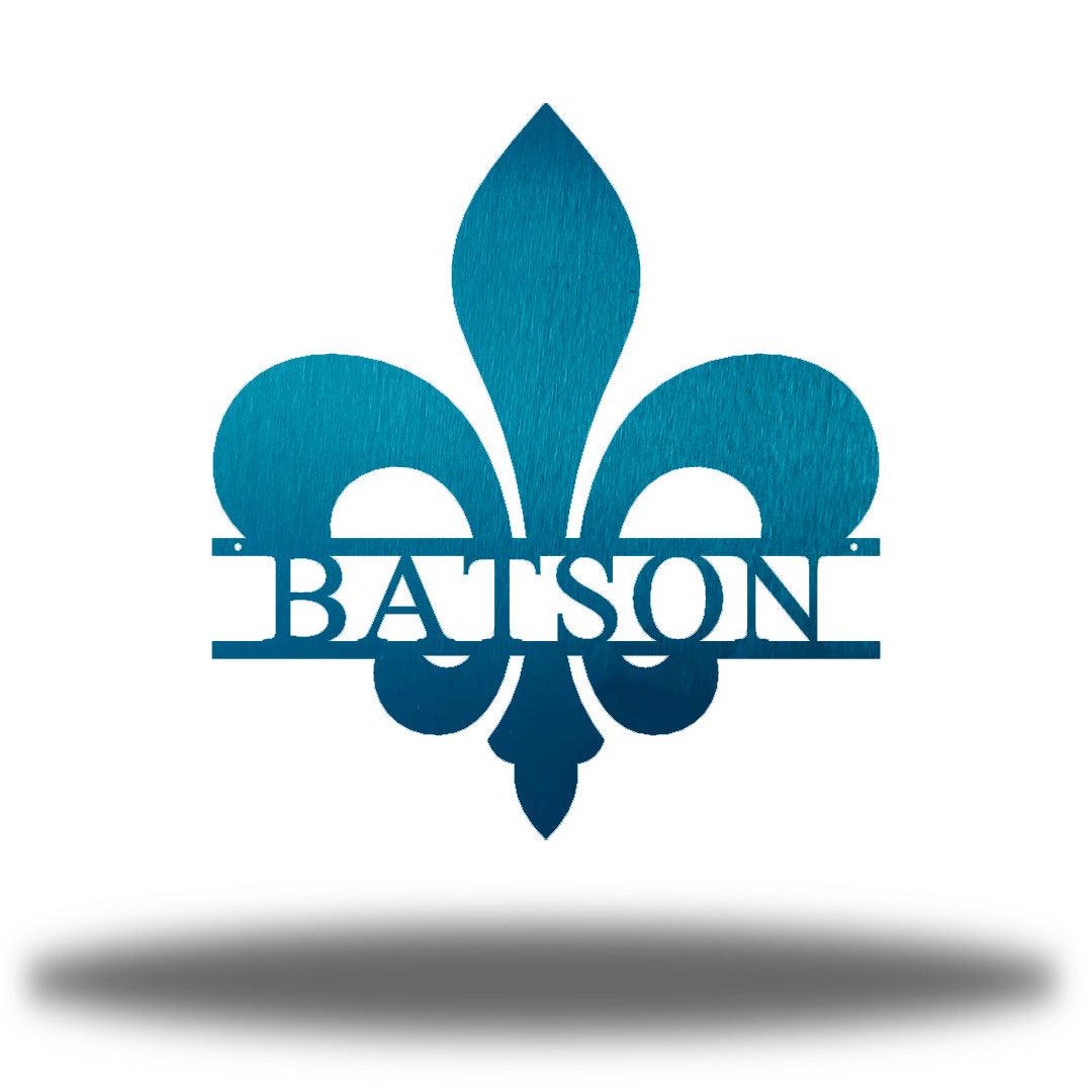 Riverside Designs-Fleur De Lis Split Letter Monogram-Metal Wall Art Décor