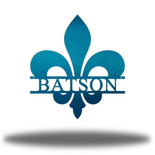 Riverside Designs-Fleur De Lis Split Letter Monogram-Metal Wall Art Décor