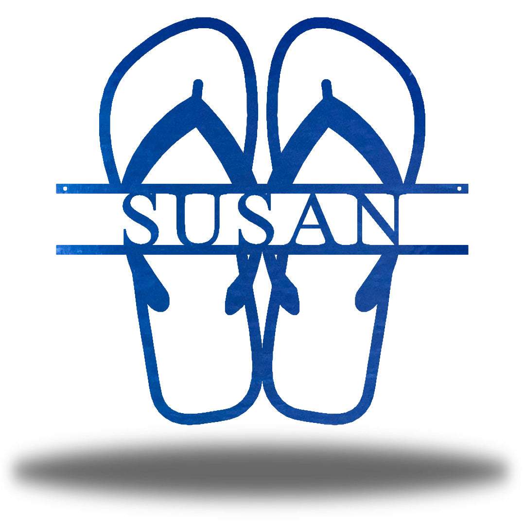 Riverside Designs-Flip Flop Monogram-Metal Wall Art Décor