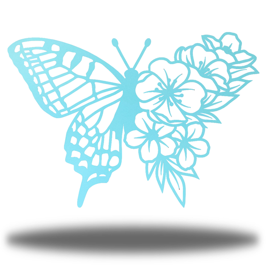 Riverside Designs-Floral Butterfly (CLEARANCE)-Metal Wall Art Décor