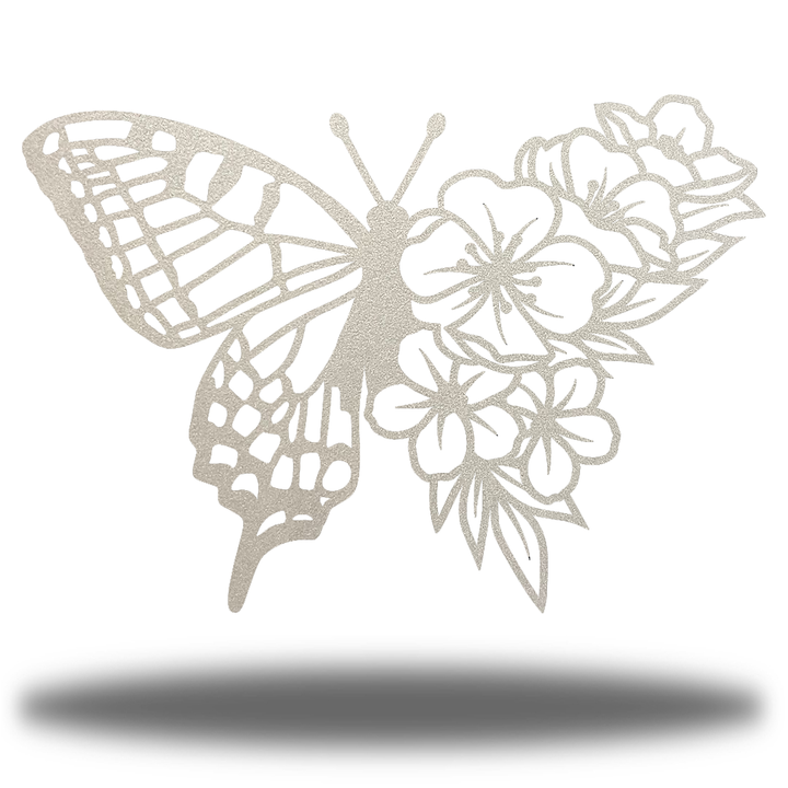 Riverside Designs-Floral Butterfly-Metal Wall Art Décor