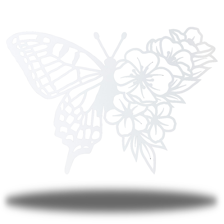 Riverside Designs-Floral Butterfly (CLEARANCE)-Metal Wall Art Décor