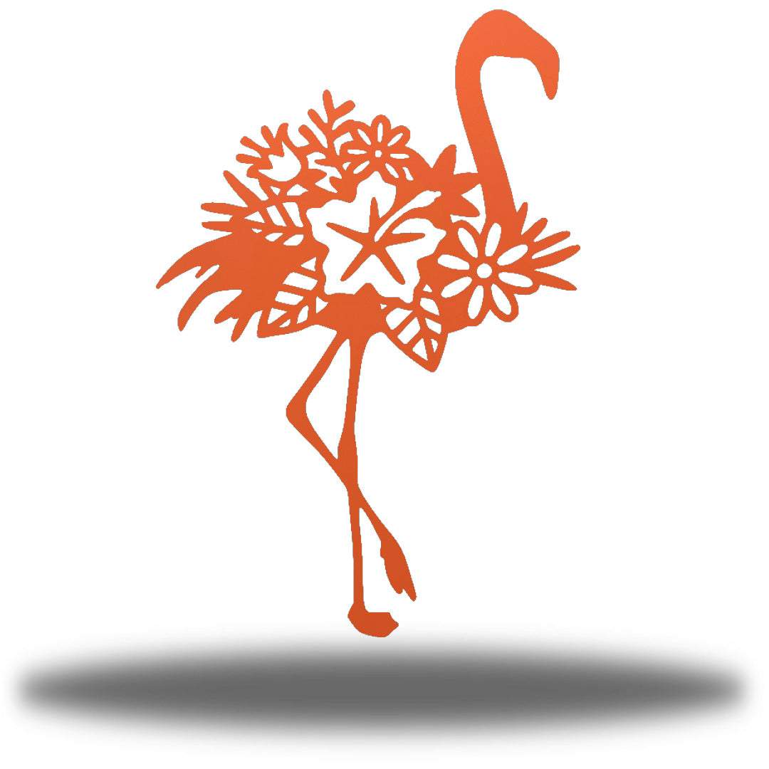 Riverside Designs-Floral Flamingo-Metal Wall Art Décor