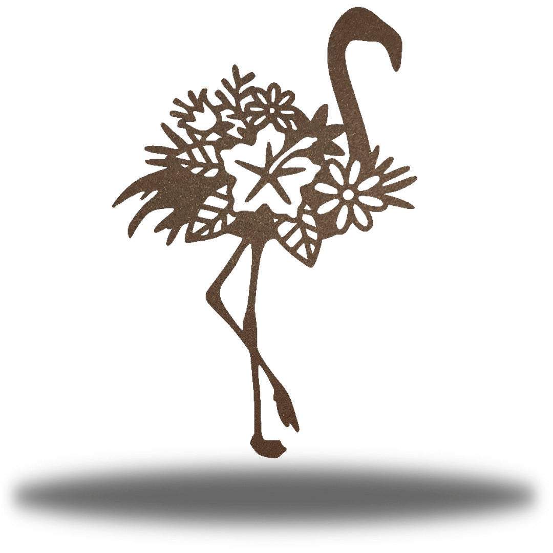 Riverside Designs-Floral Flamingo-Metal Wall Art Décor