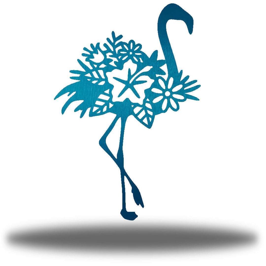 Riverside Designs-Floral Flamingo-Metal Wall Art Décor