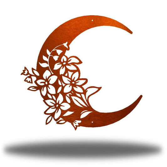 Riverside Designs-Floral Moon-Metal Wall Art Décor
