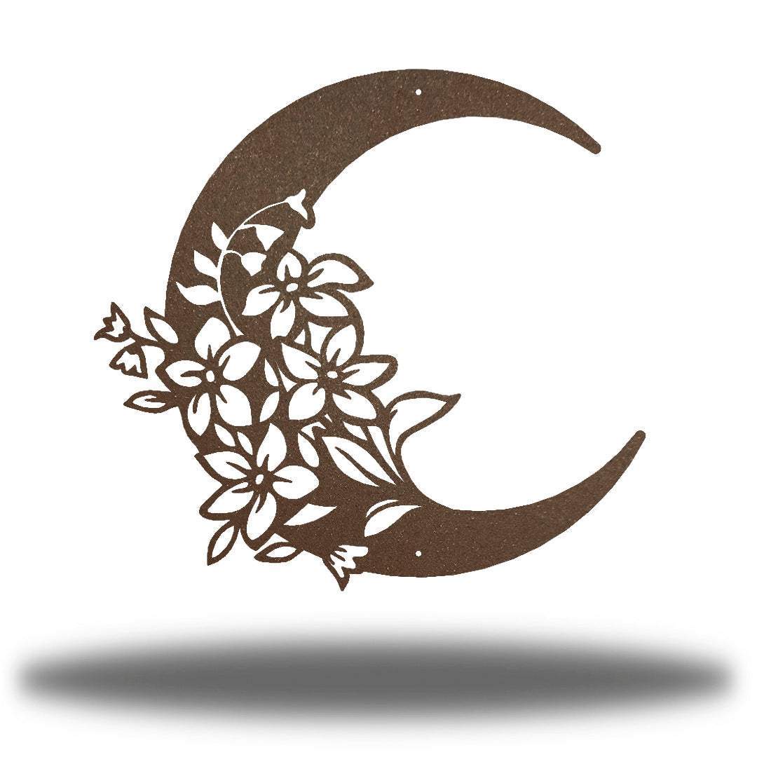 Riverside Designs-Floral Moon-Metal Wall Art Décor