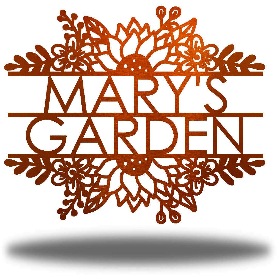 Riverside Designs-Floral Garden Monogram-Metal Wall Art Décor