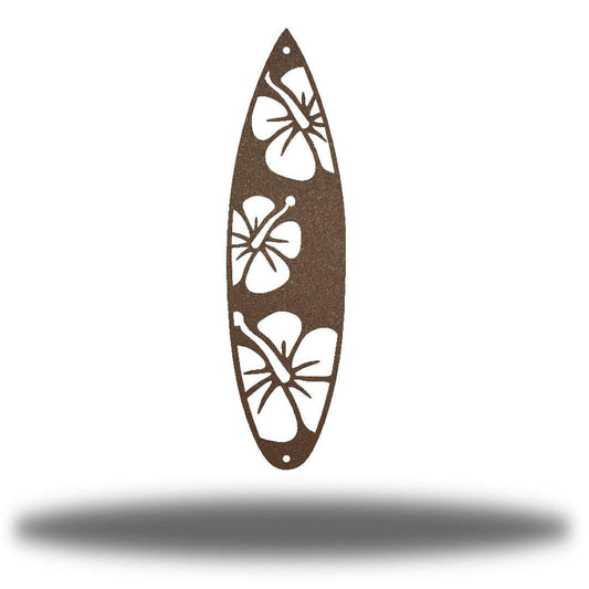 Riverside Designs-Flower Surfboard (CLEARANCE)-Metal Wall Art Décor