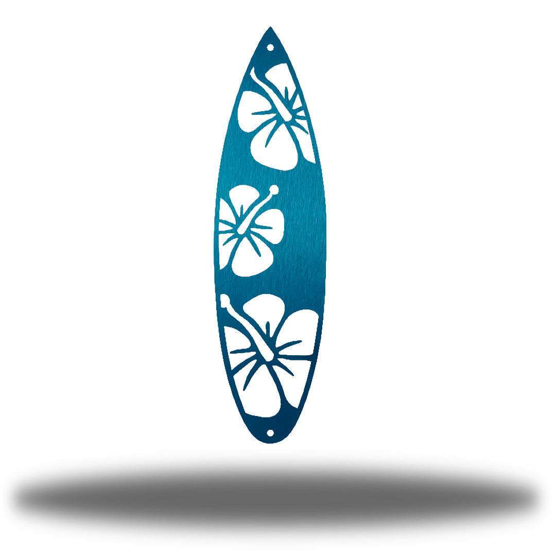 Riverside Designs-Flower Surfboard-Metal Wall Art Décor