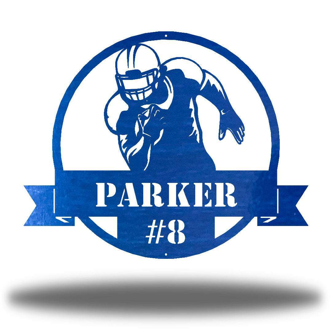 Riverside Designs-Football Monogram-Metal Wall Art Décor