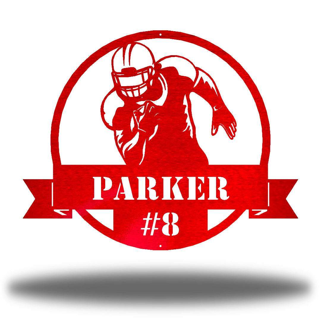 Riverside Designs-Football Monogram-Metal Wall Art Décor