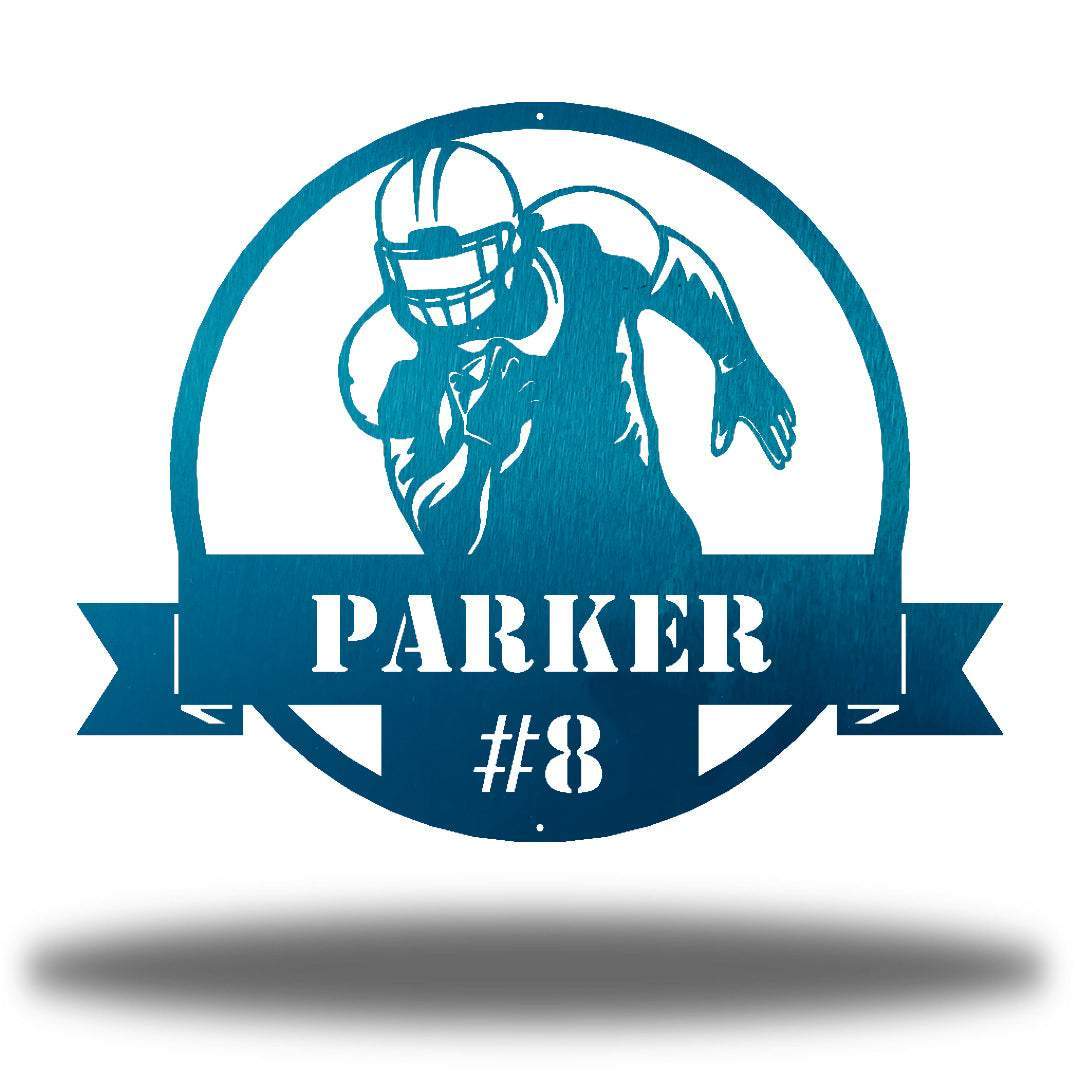 Riverside Designs-Football Monogram-Metal Wall Art Décor