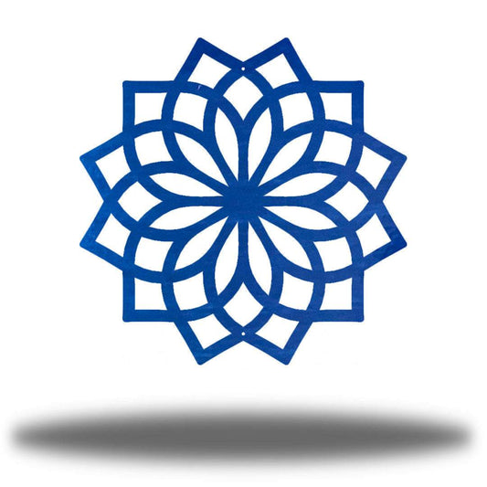 Riverside Designs-Geometric Lotus Flower-Metal Wall Art Décor