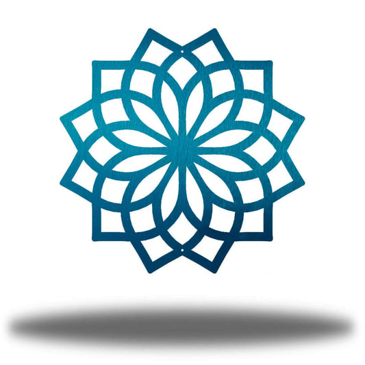 Riverside Designs-Geometric Lotus Flower-Metal Wall Art Décor