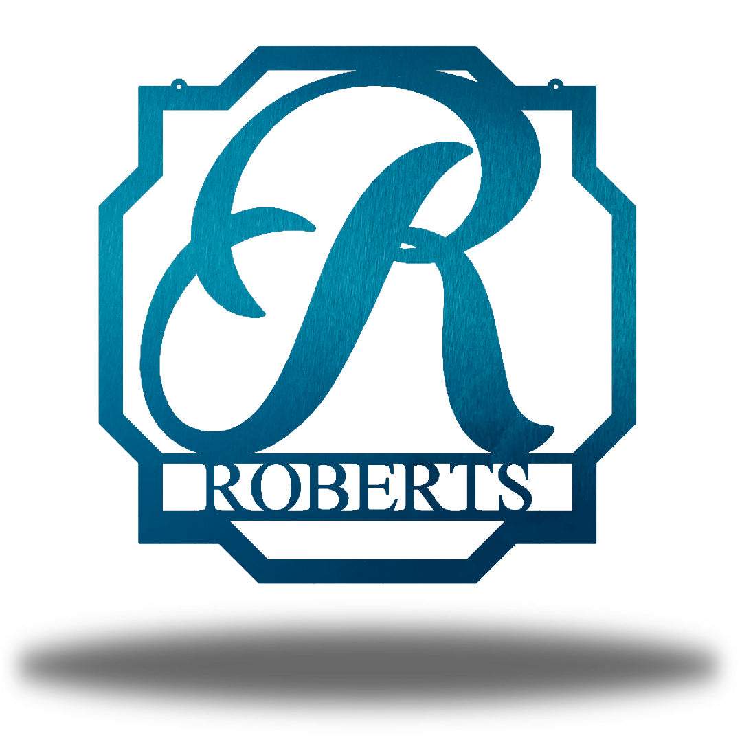 Riverside Designs-Geometric Monogram-Metal Wall Art Décor