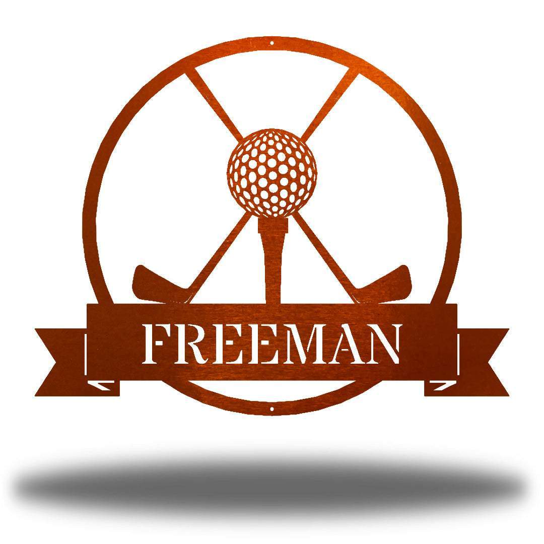 Riverside Designs-Golf Monogram-Metal Wall Art Décor