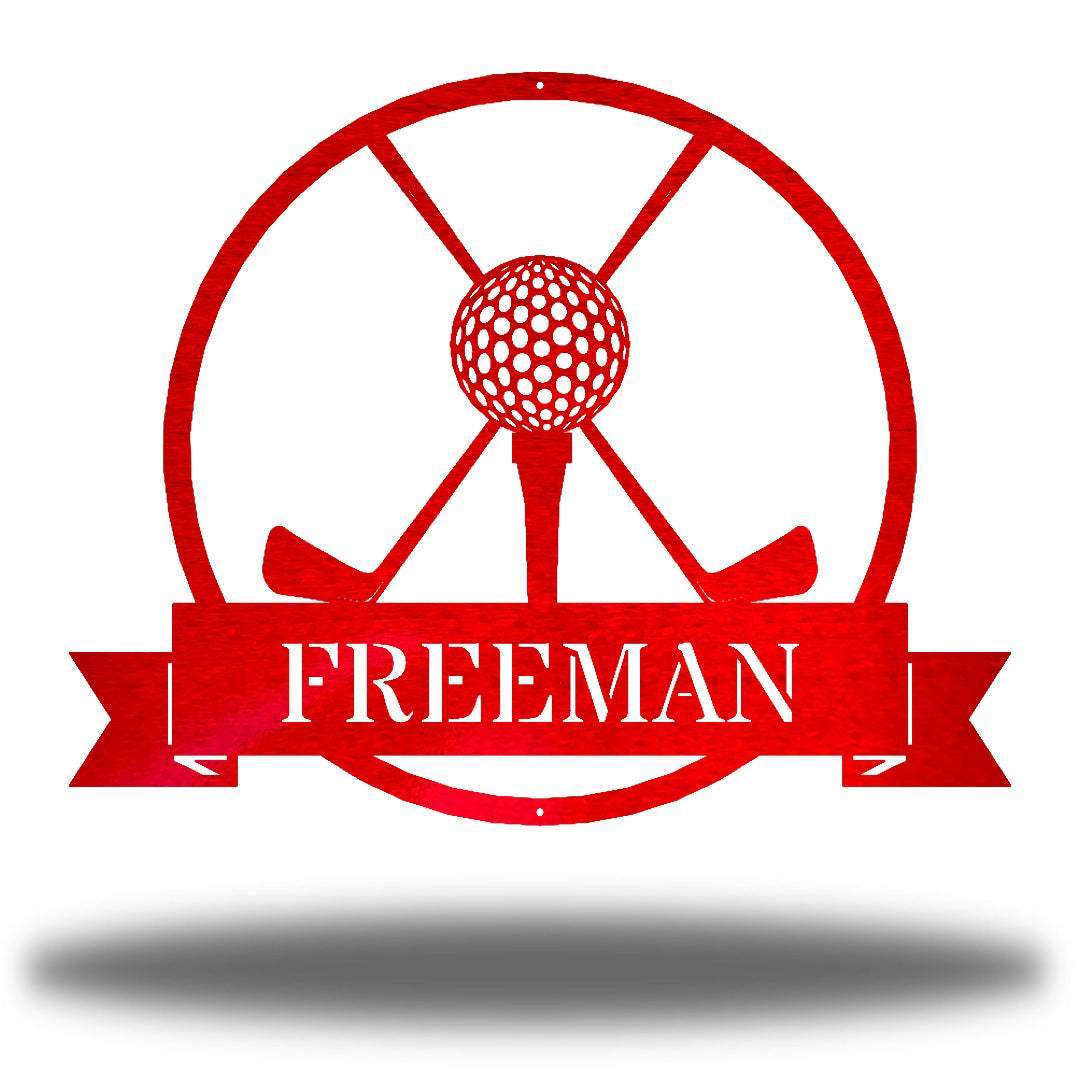 Riverside Designs-Golf Monogram-Metal Wall Art Décor