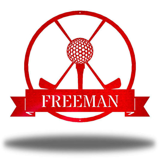 Riverside Designs-Golf Monogram-Metal Wall Art Décor