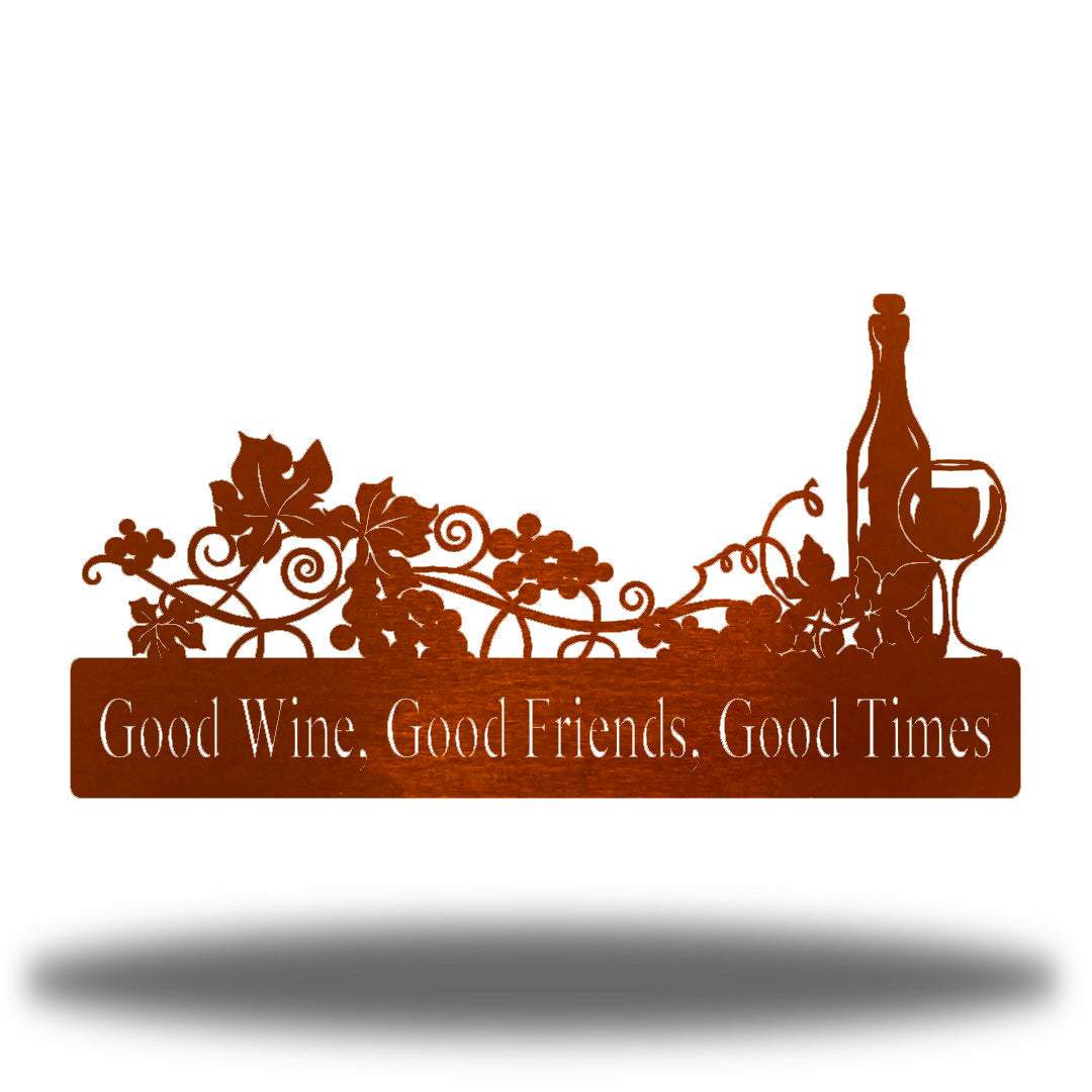 Riverside Designs-Good Wine-Metal Wall Art Décor