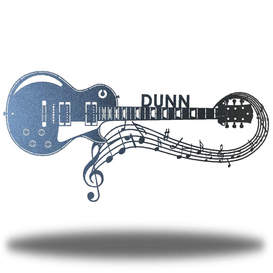 Riverside Designs-Guitar Monogram-Metal Wall Art Décor