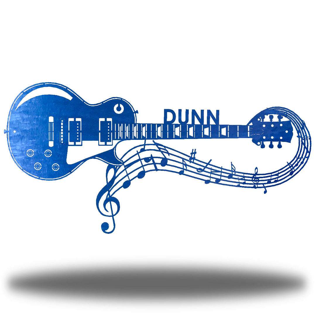 Riverside Designs-Guitar Monogram-Metal Wall Art Décor