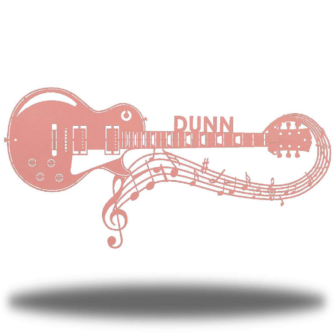 Riverside Designs-Guitar Monogram-Metal Wall Art Décor