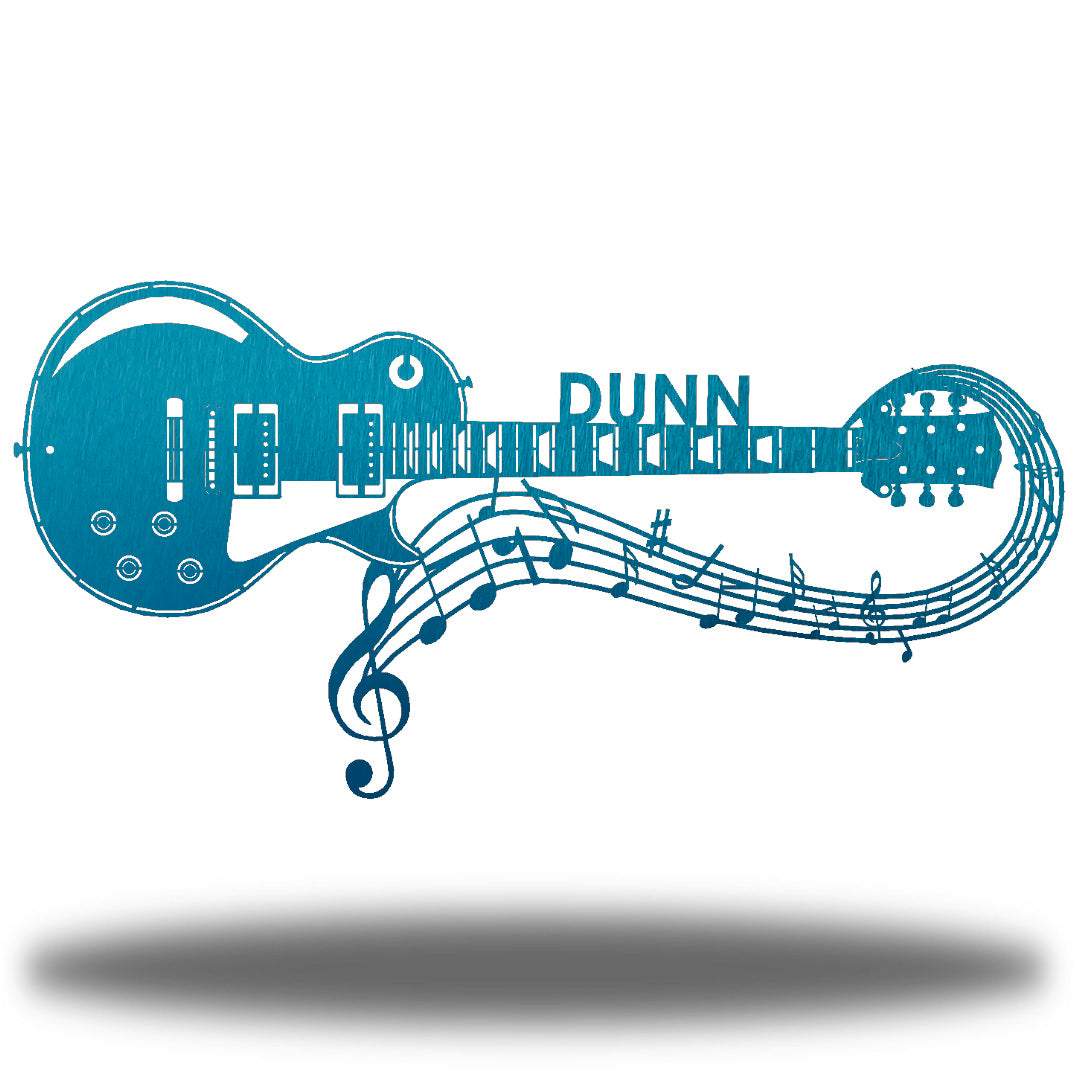 Riverside Designs-Guitar Monogram-Metal Wall Art Décor