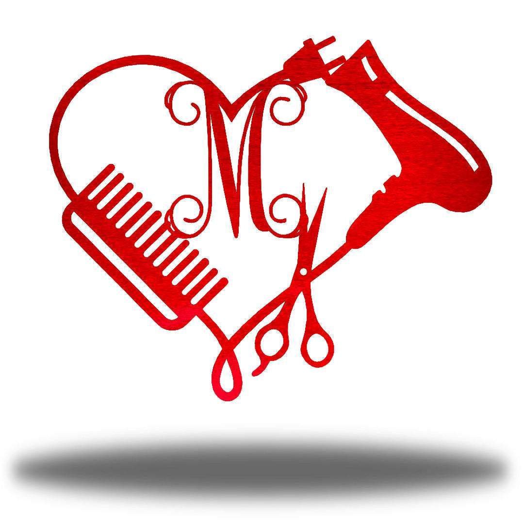 Riverside Designs-Hair Dresser Monogram-Metal Wall Art Décor